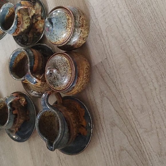 Vintage Asian ceramic 11 pc tea set - Picture 4 of 5